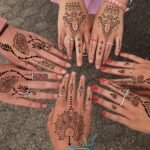 Henna Tattoo Stencils Kit for Hand, 24 Sheets Indian Arabian Temporary Tattoo Template Mehndi Stencil Stickers - Image 3