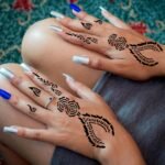 Henna Tattoo Stencils Kit for Hand, 24 Sheets Indian Arabian Temporary Tattoo Template Mehndi Stencil Stickers - Image 5