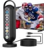 2025 TV Antenna for Local Channels Outdoor 999+ Miles Long Range Indoor/Outdoor tv Antenna for Smart 16.5ft Cable HD Antenna Supports 4K 8K1080p