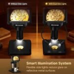 4.3" Coin Microscope 1000X for Error Coins, Digital LCD Magnifier with Anti-Glare Side Lights, 1080P USB PC View (Win/Mac), Rechargeable Scope for Numismatic Grading & Mint Marks - Image 2
