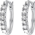 925 Sterling Silver Earrings for Women Diamond/Bow Earrings Jewelry Birthday Wedding for Her