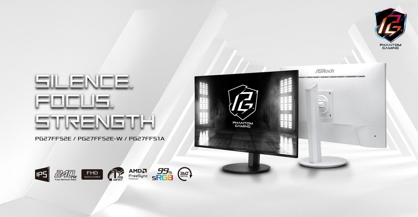 ASRock Launches PG27FFS2E / PG27FFS2E-W / PG27FFS1A Gaming Monitors