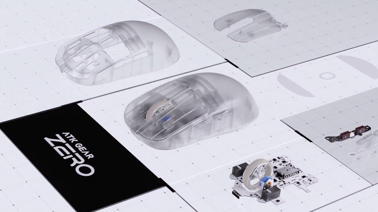 ATK Teases Translucent Zero Wireless Mouse with 8 kHz Polling, Frosted PC Shell