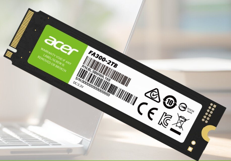 Acer Intros FA300 M.2 NVMe Gen 5 SSD