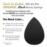 Aesthetica Cosmetics Beauty Sponge Blender - Latex Free and Vegan Makeup Sponge Blender - For Powder, Cream or Liquid Application (2 PACK) - Image 2