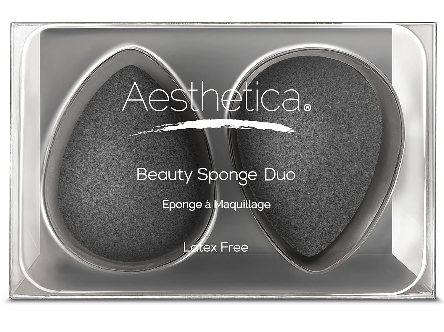 Aesthetica Cosmetics Beauty Sponge Blender - Latex Free and Vegan Aesthetica Cosmetics Beauty Sponge Blender - Latex Free and Vegan Makeup Sponge Blender - For Powder, Cream or Liquid Application (2 PACK) - Image 1