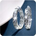 Amaon Liquidation Pallet 925 Sterling Silver Earrings For Women Valentines Day Gifts For Her Sales Today Clearance Hoop Earrings Colorful Earrings Birthday Wedding For Her Him Father Mother