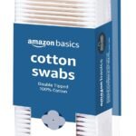 Amazon Basics Double-Tipped Cotton Swabs for Personal Hygiene and Baby Care, 100% Cotton, Versatile, Baby Safe, 500 Count