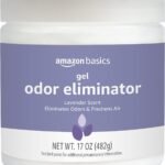 Amazon Basics Gel Odor Eliminator, Activated Charcoal, Lavender Scent, 17 Oz, 1-Pack