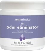 Amazon Basics Gel Odor Eliminator, Activated Charcoal, Lavender Scent, 17 Oz, 1-Pack