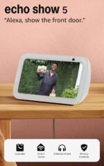 Amazon Echo Show 5 (newest model), Smart display, Designed for Alexa+, 2x the bass and clearer sound, Glacier White