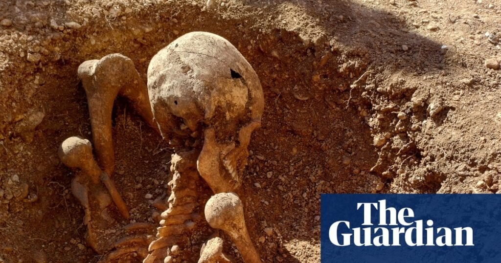 Ancient skeleton discovered sitting upright in France | France