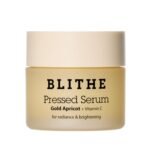 BLITHE Pressed Serum Gold Apricot With Kojic Acid & Vitamin C | Glow Serum for Face | Glass Skin Korean Skincare & Face Moisturizer for Dry Skin, 0.91 fl oz