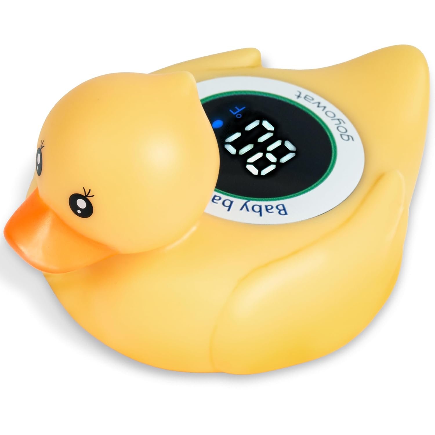 Baby Bath Thermometer Duck Toy - Floating Digital Water Temperature Baby Bath Thermometer Duck Toy - Floating Digital Water Temperature Monitor with LED Display & Color Alerts for Infants Newborns, Cute Bathtub Sensor & Safe Bath Time Essential - Image 1