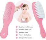 Baby Grooming Kit, Infant Safety Care Set with Hair Brush Comb Nail Clipper Nasal Aspirator,Baby Essentials Kit for Newborn Girls Boys (Pink Baby Grooming kit) - Image 2