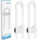 Baby Proofing Cabinets,Cabinet Locks for Babies,U-Shaped Child Locks for Cabinets, Child Proof Cabinet Latches,Child Safety Cabinet Locks with Adjustable by SPISPI (Pack of 2)