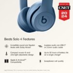 Beats Solo 4 - Wireless On-Ear Bluetooth Headphones, Up to 50-Hour Battery Life, Ultra-Lightweight Comfort, Powerful and Balanced Sound, Apple & Android Compatible - Slate Blue - Image 2