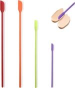 Beauty Spatula 4 PCS Makeup Spatula Mini Silicone for Cosmetics & Kitchen - 3 Sizes