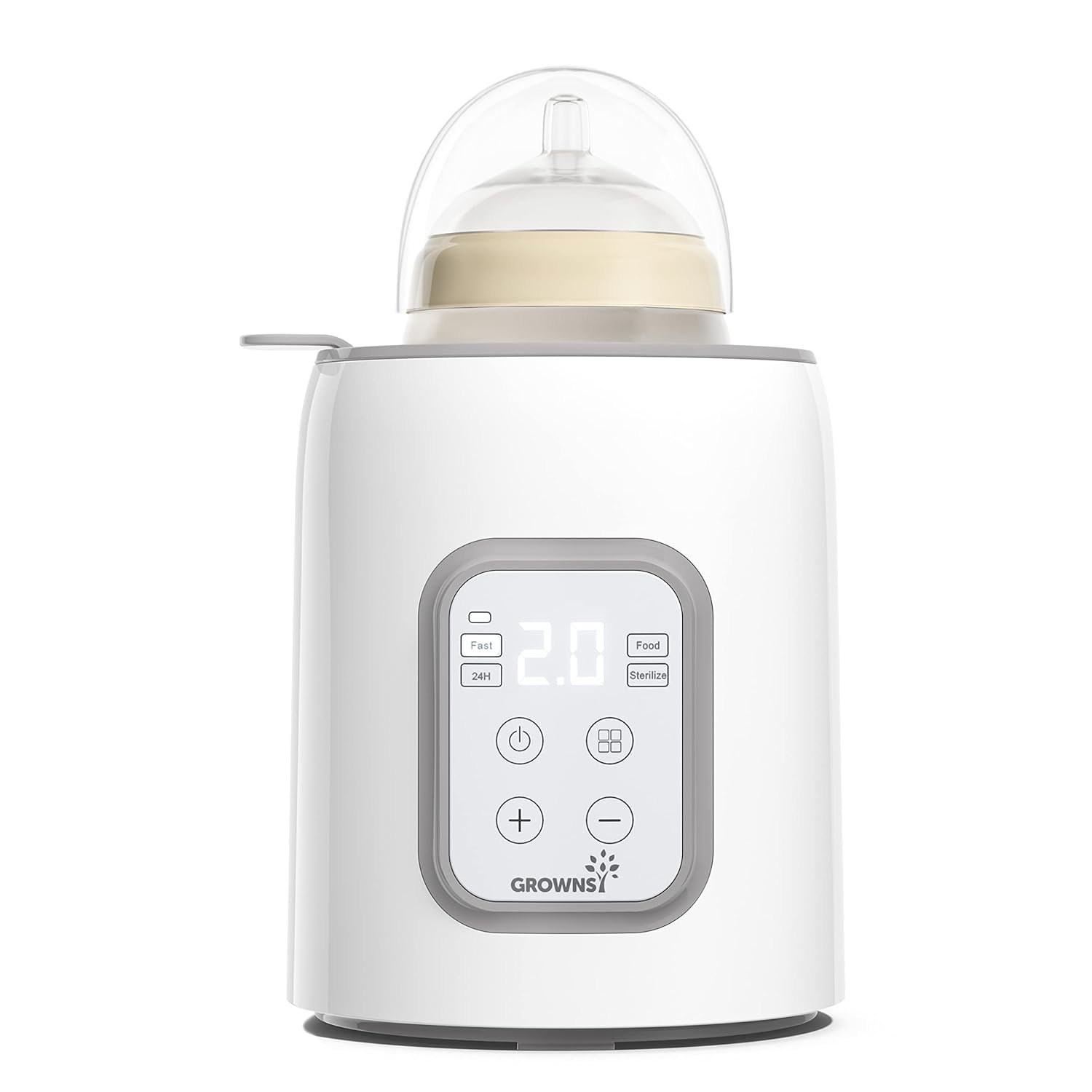 Bottle Warmer, Grownsy 8-in-1 Fast Baby Bottle Warmer with Timer, Bottle Warmer, Grownsy 8-in-1 Fast Baby Bottle Warmer with Timer, Safe for Breastmilk Nutrients, Accurate Temperature Control, with Defrost, Sterili-zing, Keep Warm, Heats Baby Food & Bottles - Image 1