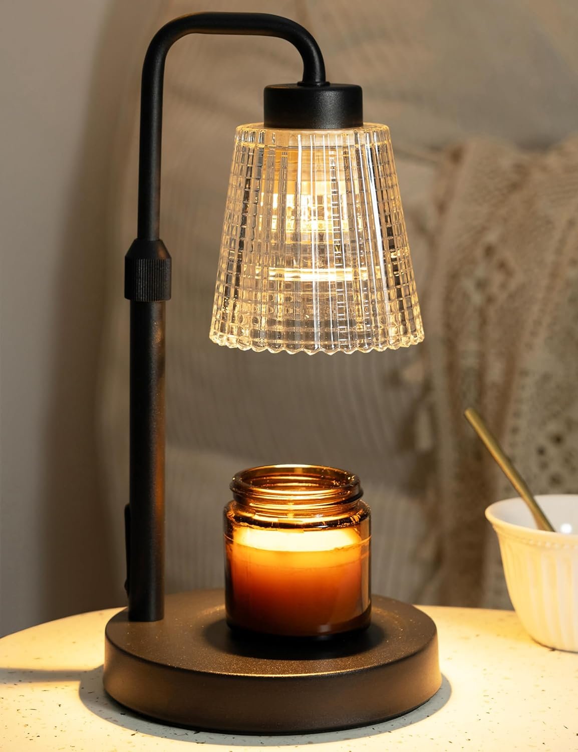 Candle Warmer Lamp with Timer Dimmable, Birthday Gifts for Women Candle Warmer Lamp with Timer Dimmable, Birthday Gifts for Women Mom, House Warming Gifts New Home Decor, Wax Melt Warmer for Jar Candles with 2 Bulbs - Image 1