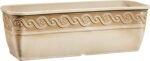 Classic Home and Garden Corinthian Trough Planter 10" Desert Tan