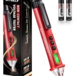 DIYSELF Non Contact Voltage Tester Pen, Dual Sensitivity 12V/48V-1000V AC Electric Tester Pen Voltage Detector with LCD Display, Buzzer & Flashlight, CAT III 1000V Electrical Tester Pen for Live Wire