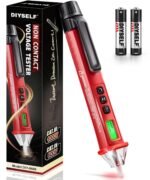 DIYSELF Non Contact Voltage Tester Pen, Dual Sensitivity 12V/48V-1000V AC Electric Tester Pen Voltage Detector with LCD Display, Buzzer & Flashlight, CAT III 1000V Electrical Tester Pen for Live Wire