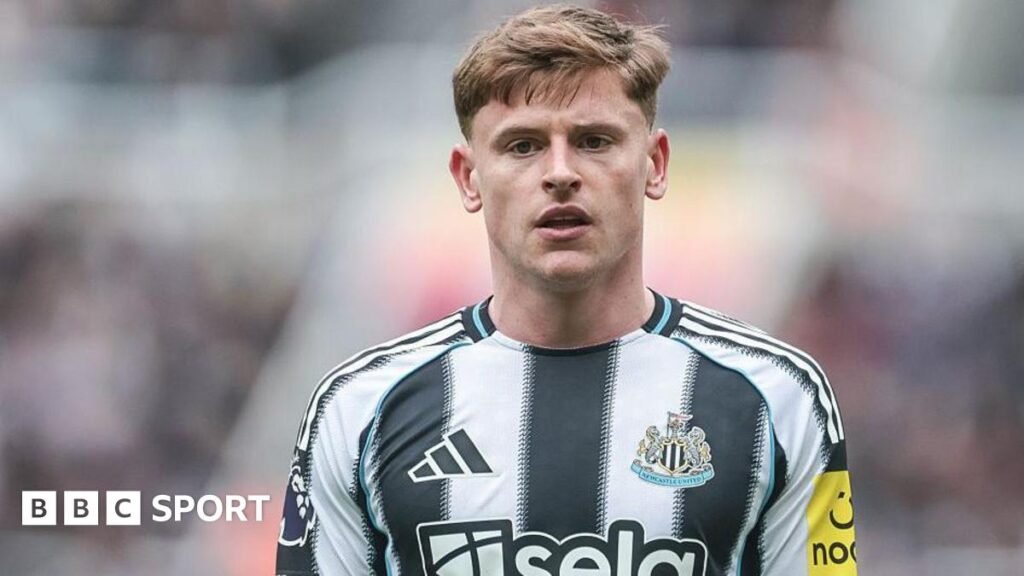 Newcastle winger Harvey Barnes