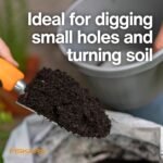 Fiskars Trowel, Heavy Duty Gardening Hand Tool with Hang Hole, For Digging and Planting, Rust Resistant Cast Aluminum, Ergonomic Handle and Comfort Grip, Gardening Tools for Yard - Image 2