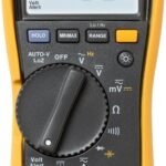 Fluke 117 Digital Multimeter, Non-Contact AC Voltage Detection, Measures Resistance/Continuity/Frequency/Capacitance/Min Max Average, Automatic AC/DC Selection, Low Impedance Mode