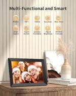 Frameo Digital Picture Frame, 10.1 Inch Smart WiFi Digital Photo Frame Electronic with 1280x800 HD IPS Touch Screen, Auto-Rotate, Wall Mountable, Share Photos/Videos Instantly via Frameo App - Image 2