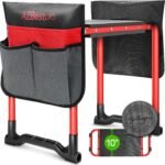 Garden Kneeler and Seat Heavy Duty,Upgraded Foldable Gardening Stool Widened to 10" Stable Wear-Resistant Prevent Knee and Back Pain, Bench High-End 2 Large Tool Bags Gift for Women