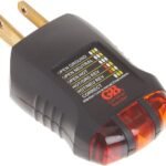 Gardner Bender GRT-3500 Outlet Receptacle Tester & Circuit Analyzer, Indicates 5 Wiring Errors, Easy Read Chart, Comfort Grip, 120 VAC , Black