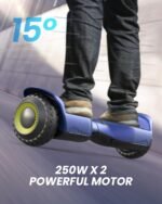 Gyroor Self Balancing Scooter New G13 All Terrain Balancing Scooter with LED Lights, Self Balancing Off Road with Bluetooth for Kids ages 6-12 and Adults-Blue - Image 2