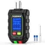 HUEPAR 2-in-1 NCV GFCI Outlet Tester, Electrical Circuit Tracer Voltage Testers with LCD Display for Standard 3-Wire 30-150V AC Electrical Outlet Test- SK3001