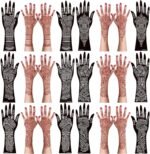 Henna Tattoo Kit,12 Sheets Stickers for Henna Tattoo Hand Forearm Glitter Airbrush DIY Tattooing Template, Large Indian Mehndi Temporary Tattoo Stickers - Image 2