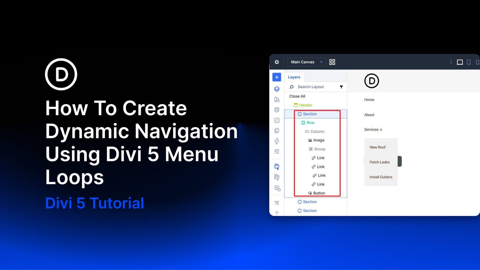 How To Create Dynamic Navigation Using Divi 5 Menu Loops