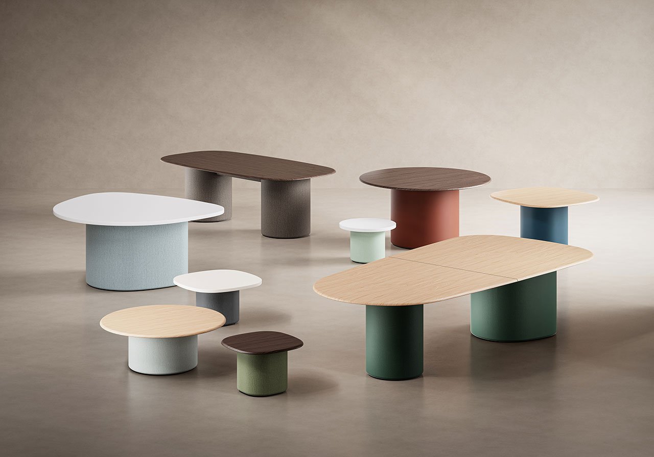 Hum Tables by KFi STUDiOS Provide a Grounded Presence