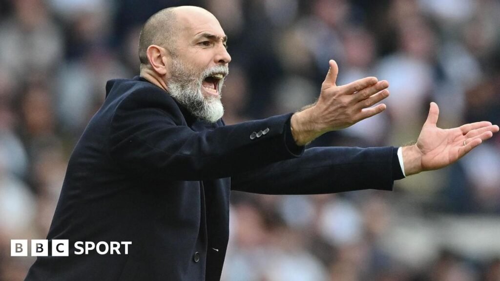 Igor Tudor Head Coach of Tottenham Hotspur reacts during the Premier League match between Tottenham Hotspur and Nottingham Forest