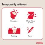 Infants' Tylenol Liquid Pain Reliever and Fever Reducer Medicine, Acetaminophen Oral Suspension for Sore Throat, Headache & Teething, Kids Fever Reducer; Dye-Free Cherry Flavor, 2 fl oz, Pack of 1 - Image 2