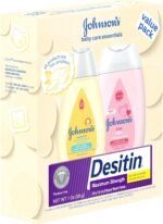 Johnson's Baby Care Essentials Gift Set, Body Lotion, & Zinc Oxide Diaper Rash Paste for Baby's Delicate Skin, Value Pack, Travel-Size, Bath Essentials Must Haves, Baby Gifts, 3 Items - Image 2