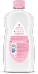 Johnson's Baby Oil, Pure Mineral Oil to help Prevent Moisture Loss for Baby, Kids & Adults, Gentle & Soothing Baby Massage Oil for Dry Skin Relief, Original Scent, 20 fl. oz - Image 2