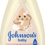 Johnson's Skin Nourishing Moisture Baby Wash, Vanilla & Oat Scents, Tear-Free, Hypoallergenic Baby Body Wash Cleanses, Protects from Dryness, & Leaves Skin Feeling Hydrated, 20.3 fl. oz