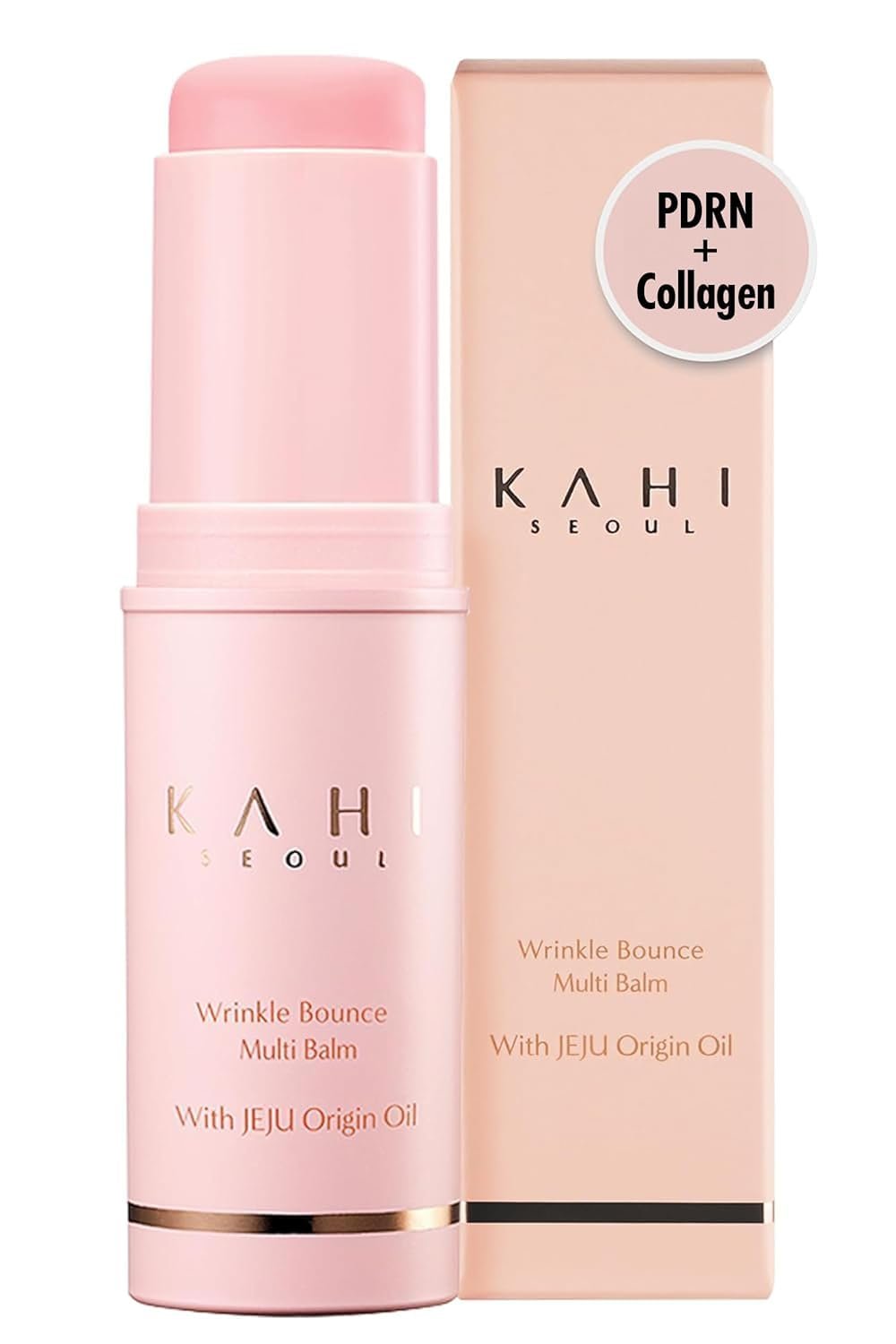 KAHI Wrinkle Bounce Multi Balm Stick | PDRN Collagen Wrinkle KAHI Wrinkle Bounce Multi Balm Stick | PDRN Collagen Wrinkle Stick | Korean Skin Care |All-in-One Hydrating Lip Balm Eye Cream Neck Cream Make Up Base & Face Mist Moisture Balm - Image 1