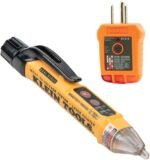 Klein Tools NCVT5KIT Electrical Test Kit, Dual-Range Non-Contact Voltage Tester with Laser Pointer and GFCI Receptacle Tester