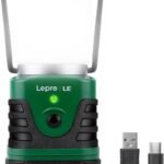 Lighting EVER 1000LM LED Camping Lantern Rechargeable, 4400mAh Power Bank, Camping Essential with 4 Light Modes, IP44 Waterproof Lantern Flashlight for Hurricane Emergency, Hiking, USB Cable Included