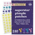 Livaclean Star Pimple Patches for Face w/ Hydrocolloid, Tea Tree oil & Salicylic Acid - Zit Stickers, Hydrocolloid Acne Patches for Face - Cute Pimple Patch, Acne Stickers | w/Hydrocolloid, Salicylic Acid, Tea Tree, Healing Stickers, Zit Superstar