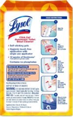 Lysol Click Gel Automatic Toilet Bowl Cleaner, Toilet Gel Stamp, Toilet Freshener, Bathroom Essentials, Refreshing Mango & Hibiscus Scent, 6 Count (Pack of 1) - Image 2