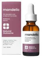 Mandelic Acid Serum 10% | Anti-Aging AHA Facial with Hyaluronic Acid | Targets Fine Lines, Dark Spots, and Wrinkles | Clarifies Acne and Stimulates Natural Collagen Production | 1 Oz Natural Outcome