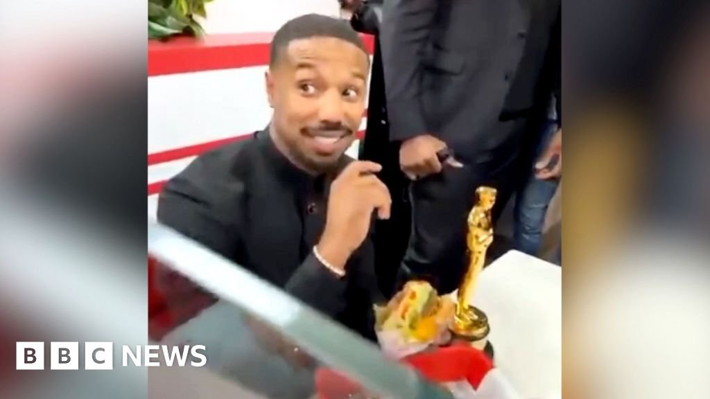 Michael B Jordan marks Oscars win with In-N-Out burger